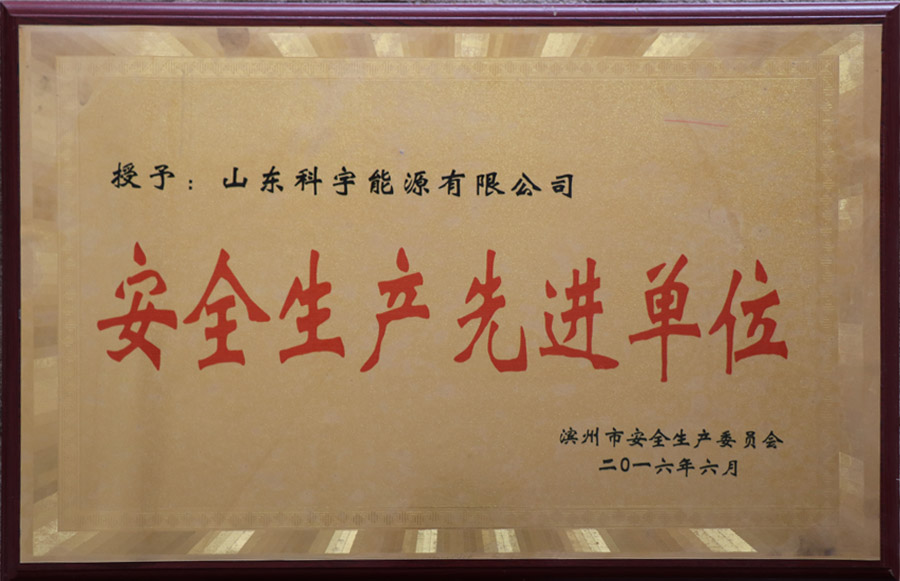 2016年安全生产先进单位
