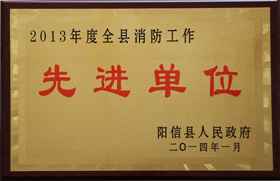 消防工作先进企业