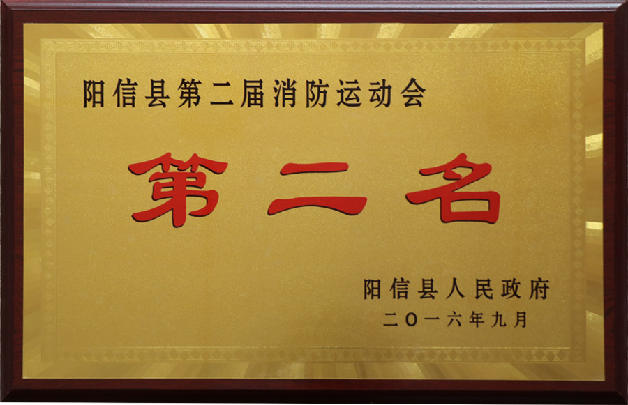 消防运动会第二名
